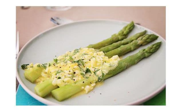 Flemish Style Asparagus Side Dish