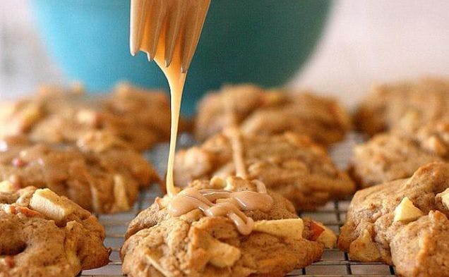 Maple-Glazed Apple Cookies