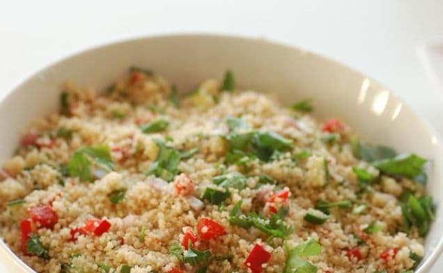 Moroccan Couscous and Chickpea Salad